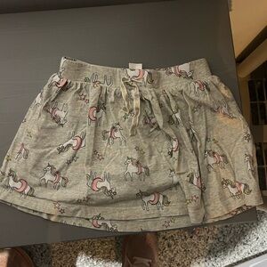 OshKosh B'gosh Gray Unicorn Mini Skort
